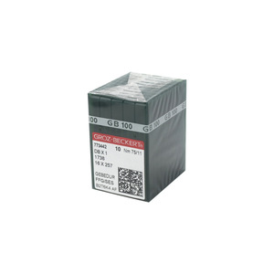 Aiguilles pour machine à coudre Groz-Beckert GB 100 plaquées titane pour machines informatisées à plat - Product Image 4