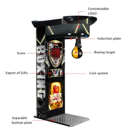 Kits de jeux de boxe d'arcade à monnayeur pour divertissement intérieur, machine de boxe électronique ultime avec système de rédemption de prix