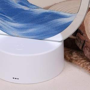 Imagen de Arte de arena en movimiento, luz nocturna, cristal redondo, paisaje de arena de mar profundo 3D en movimiento, Marco, decoración de escritorio para el hogar y la Oficina - Product Image 6