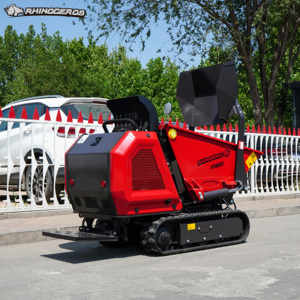 Minidumper <span class=keywords><strong>de</strong></span> orugas Rhinoceros XN800 con motor diésel Kubota <span class=keywords><strong>de</strong></span> 800 kg, cargadora <span class=keywords><strong>de</strong></span> orugas con elevación hidráulica, carretilla para granja, huerto y paisajismo - Product Image 5