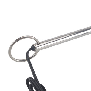 Plug Anale Elettrico in Metallo a Tre Dimensioni con Gancio, Massaggiatore Corporeo, Giocattolo Sessuale BDSM Fetish per Uomo e Donna - Product Image 4
