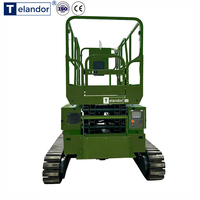 Plateforme élévatrice à ciseaux sur chenilles à nivellement automatique 10,3 m 250 kg, directement de l'usine, pour terrains boueux extérieurs, service personnalisé