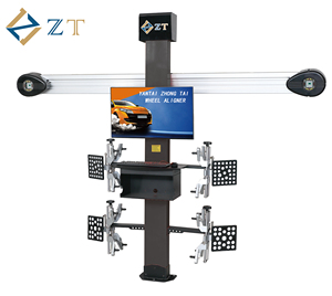 Équipement d'alignement des roues 3D, pont élévateur pour voiture à 4 poteaux avec changeur de pneus, machine d'équilibrage et de changement de pneus - Product Image 1