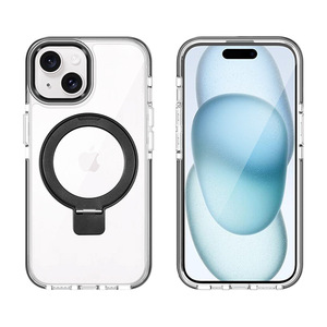 Étui de téléphone magnétique anti-collision épaissi de luxe de 2.5mm pour <span class=keywords><strong>iPhone</strong></span> 15 <span class=keywords><strong>Pro</strong></span> pour <span class=keywords><strong>Magsafe</strong></span> TPE cadre support poignée téléphone portable - Product Image 3