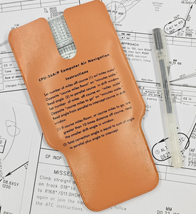 Calculateur de vol en plastique DF E6B-S pour pilotes professionnels, destiné à la formation des pilotes commerciaux, avec étui en cuir - Product Image 5