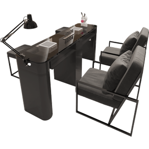 Nuevo Juego de <span class=keywords><strong>Mesa</strong></span> y Silla <span class=keywords><strong>para</strong></span> Manicura, Diseño Simple de Mármol Doble, Colores Personalizados <span class=keywords><strong>para</strong></span> Salón de <span class=keywords><strong>Uñas</strong></span> - Product Image 2