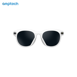 Lunettes intelligentes IA avec caméra 12MP, photo/vidéo mains libres, transfert rapide Wi-Fi 5GHz et appels pour le travail et la vie quotidienne, 2 objectifs - Product Image 4