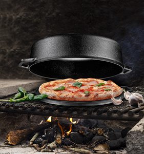 Moule à pain <span class=keywords><strong>en</strong></span> <span class=keywords><strong>fonte</strong></span> émaillée avec couvercle 33CM Antiadhésif pour pain au levain et pain pullman fait maison Passe au lave-vaisselle et au micro-ondes - Product Image 4