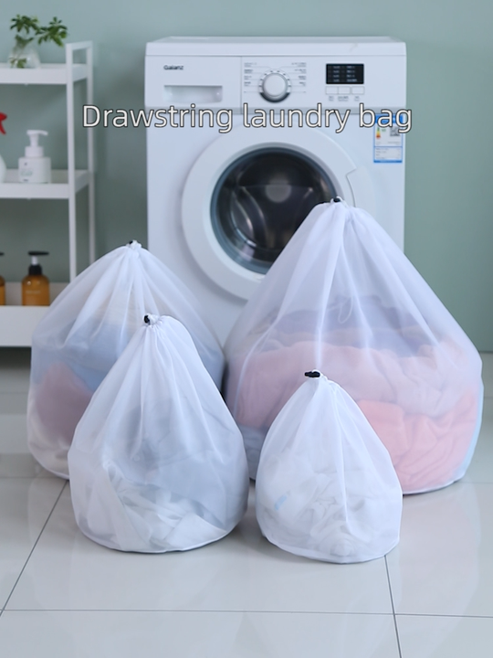 Delicate Mesh Laundry Bag for Bras with Drawstring Closure