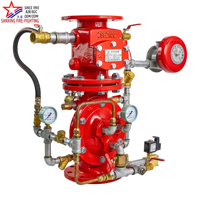 Katup Sistem Sprinkler Pra-Aksi ZSFY DN100 DN150 DN200 1.2MPa Solenoid Alarm Bell OEM Perlindungan Kebakaran