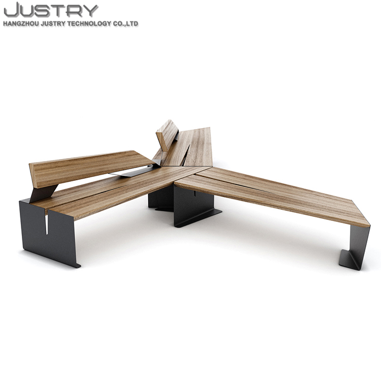 Уличные скамейки, старинные садовые сиденья, Многоуровневая деревянная скамейка для патио