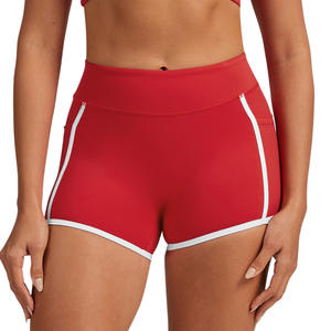Shorts de Yoga para Mujer con Bloques de Color, Alta Elasticidad, Ajuste Ceñido, para Deportes, Running y Entrenamiento - Product Image 1