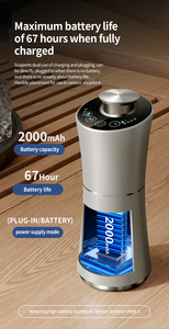 Diffuseur d'arômes intelligent UCK AI, argenté, machine à brume froide, double usage pour la maison et la voiture - Product Image 3