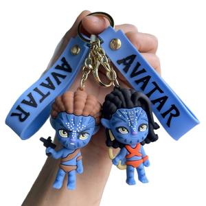 Cute Blue Elf Plastic Keychain Avatar Doll <strong>Toy</strong> Machine Bag Pendant Car Small Gift - Product Image 5