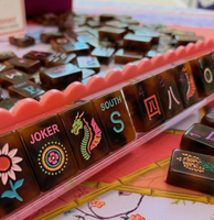 Jeu de tuiles de mahjong américaines en acrylique gravé, série Tortoise Happy, jeux de table, cadeaux de casino pour divertissement adulte