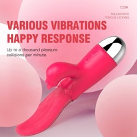 Sexspielzeug Zungen-Leckvibrator für Frauen Brustwarzen Klitoris-Sauger Anale Vibrationsstimulation Weibliche Masturbation Erwachsenen-Artikel
