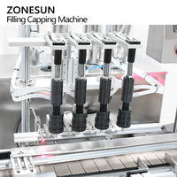 Machine de remplissage et de sertissage automatique de parfum à 4 têtes sous vide ZONESUN ZS-FAL180X