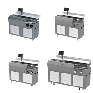 Double 100 Automatique Perfect <span class=keywords><strong>Book</strong></span> Binder Glue Binding Machine Avec Colle Latérale Rainage Alimentation Et Empileur Pour Notebook - Product Image 5