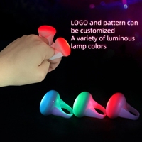 Barre lumineuse LED ronde à doigts Anneau clignotant coloré pour KTV New Year's Eve Parties Plastic Atmosphere Props