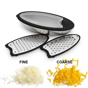 New MICROPLANE vắt tay hộp phẳng vắt tay cho gừng Rau chanh bơ thép không gỉ pho mát vắt tay với container và nắp - Product Image 5