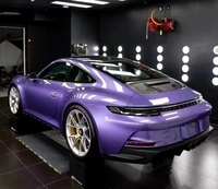 Emballage en vinyle pour voiture en métal liquide sans bulles d'air Otovera violet à changement de couleur PET