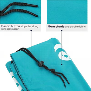 Bolsa de lavandería Wash Me Smiley Face, bolsa de almacenamiento con cordón de poliéster para viajes y uso doméstico - Product Image 4