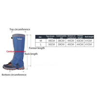Guêtres de ski et d'alpinisme d'extérieur en nylon 420D imperméable, protège-jambes de neige, guêtres de bottes de neige