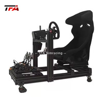 Cockpit de simulateur de course en profilé aluminium à parois épaisses, fabrication OEM professionnelle, le plus rigide du marché.