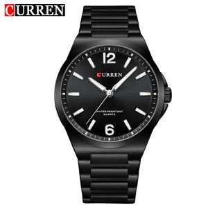 Montre à quartz CURREN 8493 pour homme, avec aiguilles lumineuses, calendrier, style business, montre-bracelet de luxe en acier inoxydable - Product Image 4