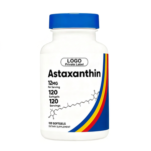 Cápsulas de Extracto de Astaxantina de 500 mg, Suplemento para la Salud de Marca Privada OEM, Cápsulas Blandas de Extracto de Astaxantina - Product Image 1