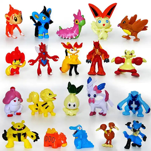 Figurines miniatures en PVC à succès, lot de 144 pièces, style dessin animé, figurines Pokemoned, Munecos De Coleccion, jouets en emballage OPP - Product Image 5