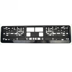 License Plate Frame,Euro Style <b>Plastic</b> Waterproof License Plate Frame with U-Shaped Clip - Customizable Logo <b>Strip</b> - Product Image 5