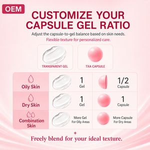 Crème Visage à l'<span class=keywords><strong>Acide</strong></span> Tranexamique TXA en Capsules PDRN Réparation Avancée Rajeunissement Estompe les Taches Haute Stabilité Vente en Gros Fabricant - Product Image 4