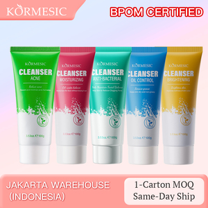 KORMESIC 100g HALAL BPOM Vente en gros de marques privées OEM <span class=keywords><strong>Nettoyant</strong></span> pour le <span class=keywords><strong>visage</strong></span> <span class=keywords><strong>antibactérien</strong></span> éclaircissant acné Contrôle de l'huile <span class=keywords><strong>Nettoyant</strong></span> pour le <span class=keywords><strong>visage</strong></span> - Product Image 2