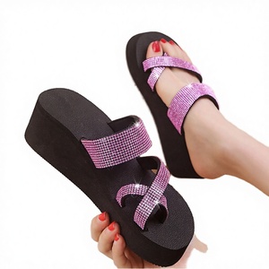 2026 Summer New Women's Platform Slippers with Anti-slip Rubber Insole Wedge Heels Fashion Trend for Winter/Spring/Summer/Autumn - Product Image 3
