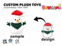Boneka Salju Kustom Duolami, Mainan Boneka Lembut Bergaya Festif, Ukuran 11-30cm, Bordir untuk Hadiah Liburan Natal