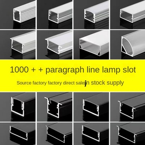 U17 * 7 mm Forme Led Profils D'éclairage Led Canal En Aluminium Monté En Surface Blanc PC Couverture En Aluminium Bande Lumière - Product Image 4