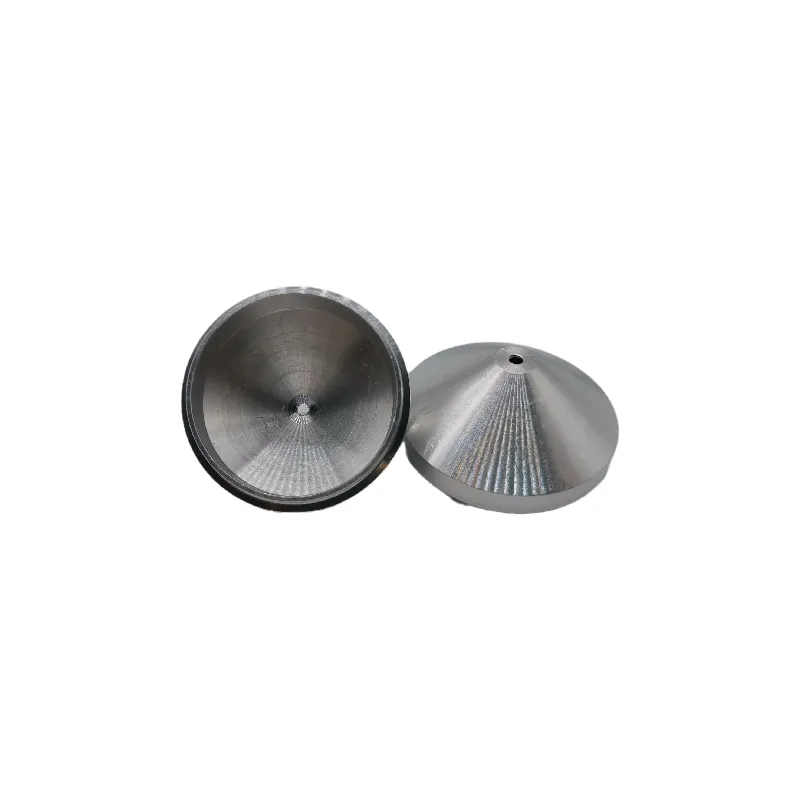 Cone de liga de alumínio, feito sob encomenda direta da fábrica cnc metal girando cone, grande cone