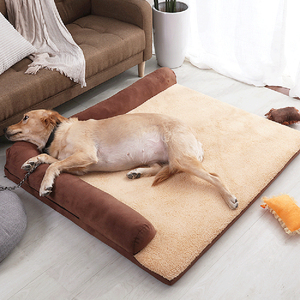 Cama clásica de alta calidad para mascotas, cómoda cama rectangular lavable para mascotas con algodón transpirable firme para gatos, perros - Product Image 2