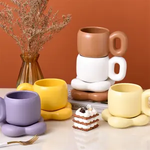 Taza de café de cerámica resistente a altas temperaturas de color barato de alta calidad de nuevo diseño Harmony