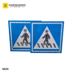 Sensor de microondas tráfico cruce de peatones Solar 650mm exterior intermitente blanco LED Solar señal de seguridad - Product Image 2