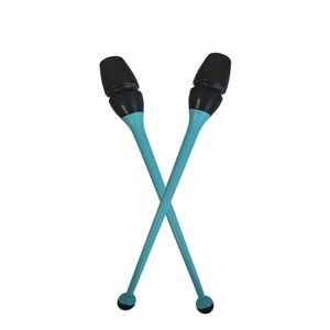 Bastoni per Ginnastica Ritmica Personalizzabili 36cm/41cm/46cm, Unisex, con <span class=keywords><strong>Testa</strong></span> in Gomma e Asta in ABS, per Esercizi Artistici - Product Image 4