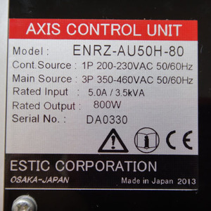 ชุดควบคุม ENRZ-AU50H-80 Aixs สำหรับ ESTIC ของแท้ - Product Image 6