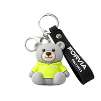 Porte-clés singe 3D personnalisé en usine, avec logo sur mesure, en caoutchouc et PVC, breloque de sac pour articles de jeu