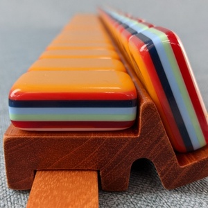 Fichas de Mahjong Americanas Portátiles de Acrílico de 6 Capas con Aspecto de Cristal, Diseño Personalizado de Lujo, Hechas a Mano, para Entretenimiento - Product Image 5