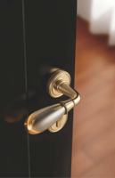 Serrure de porte ELLECASA Aosta Ultra3.0 Series, style cristal français, type 1, alliage de zinc, moderne, minimaliste, silencieuse, avec loquet magnétique et clé