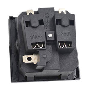 블랙 250V 16A EU 구리 산업용 전원 소켓 타입 E Schuko 원형 패널 마운트 AC 소켓 독일 한국 전원 콘센트 - Product Image 2