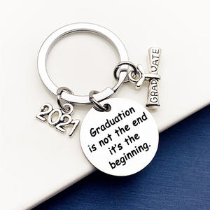 LLavero de acero inoxidable, regalo de promoción, desplazamiento de graduación, recuerdo de graduación, sombrero de despedida de soltera - Product Image 2