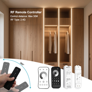 V1 LED調光器 2.4G RFワイヤレス 5V-36V 8A ノーフリッカー タッチ式 86パネル R11 RT6 RT1 リモコン 明るさ調整可能 5年保証 - Product Image 2