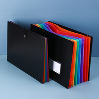 Nouvelle Pochette de rangement multi-couches en PP imperméable, style accordéon avec cordon, pour documents transfrontaliers, Modèle ZY1112